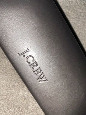 J. Crew Hardshell Eyeglasses Sunglasses Case Pewter Gray color  Unisex